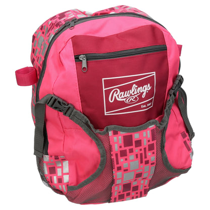 Players Youth Tball Backpack Equipment Bag, Pink